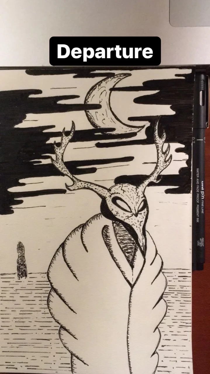 Departure, a drawing by Can Yıldız