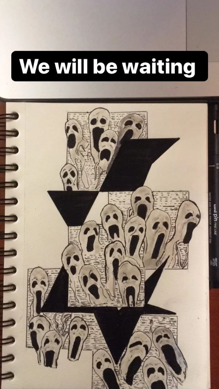 We will be waiting, a drawing by Can Yıldız