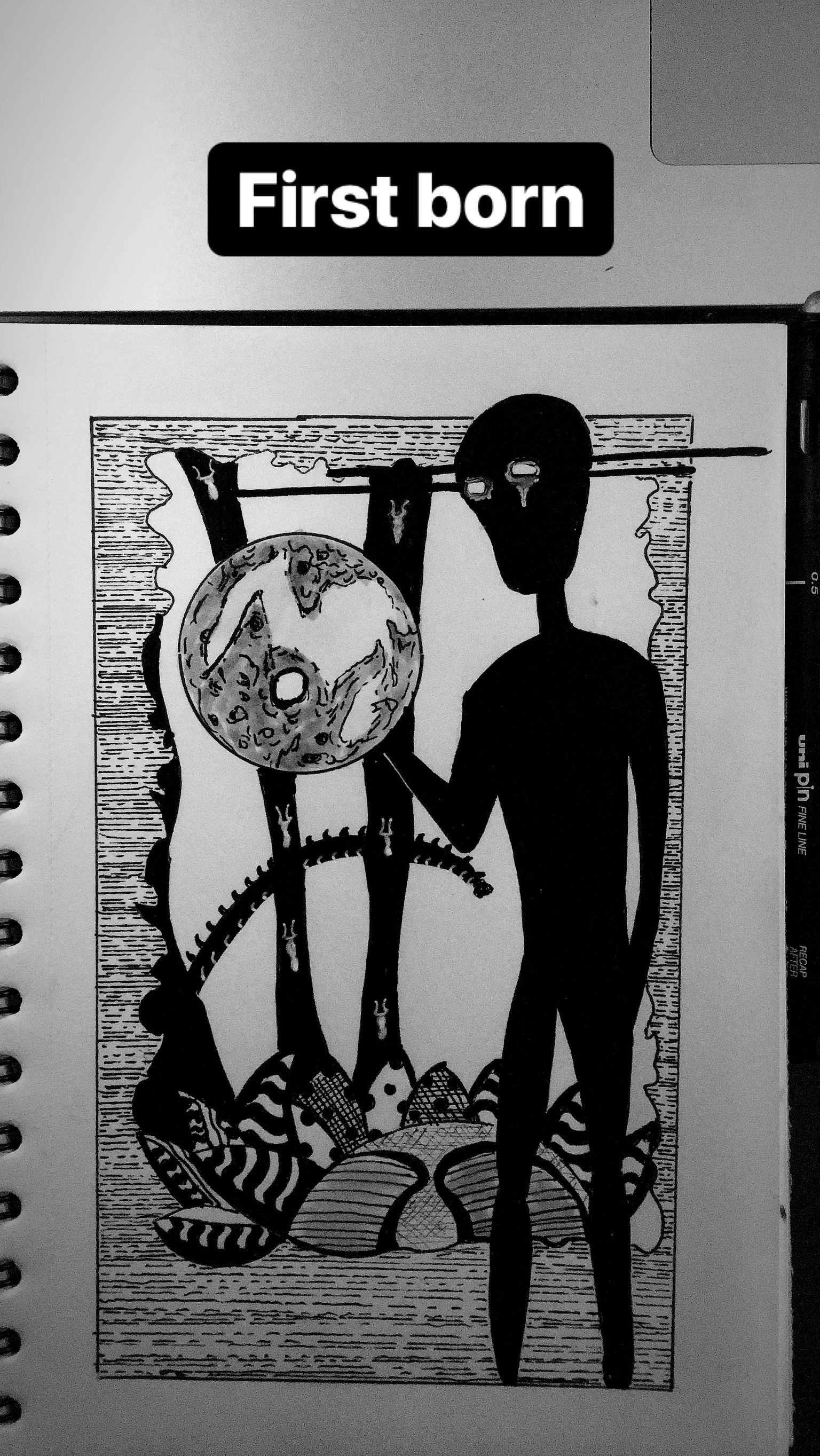First born, a drawing by Can Yıldız